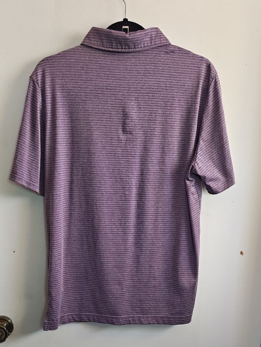32 Degrees Lavender Striped Performance Polo - Picture 5 of 6